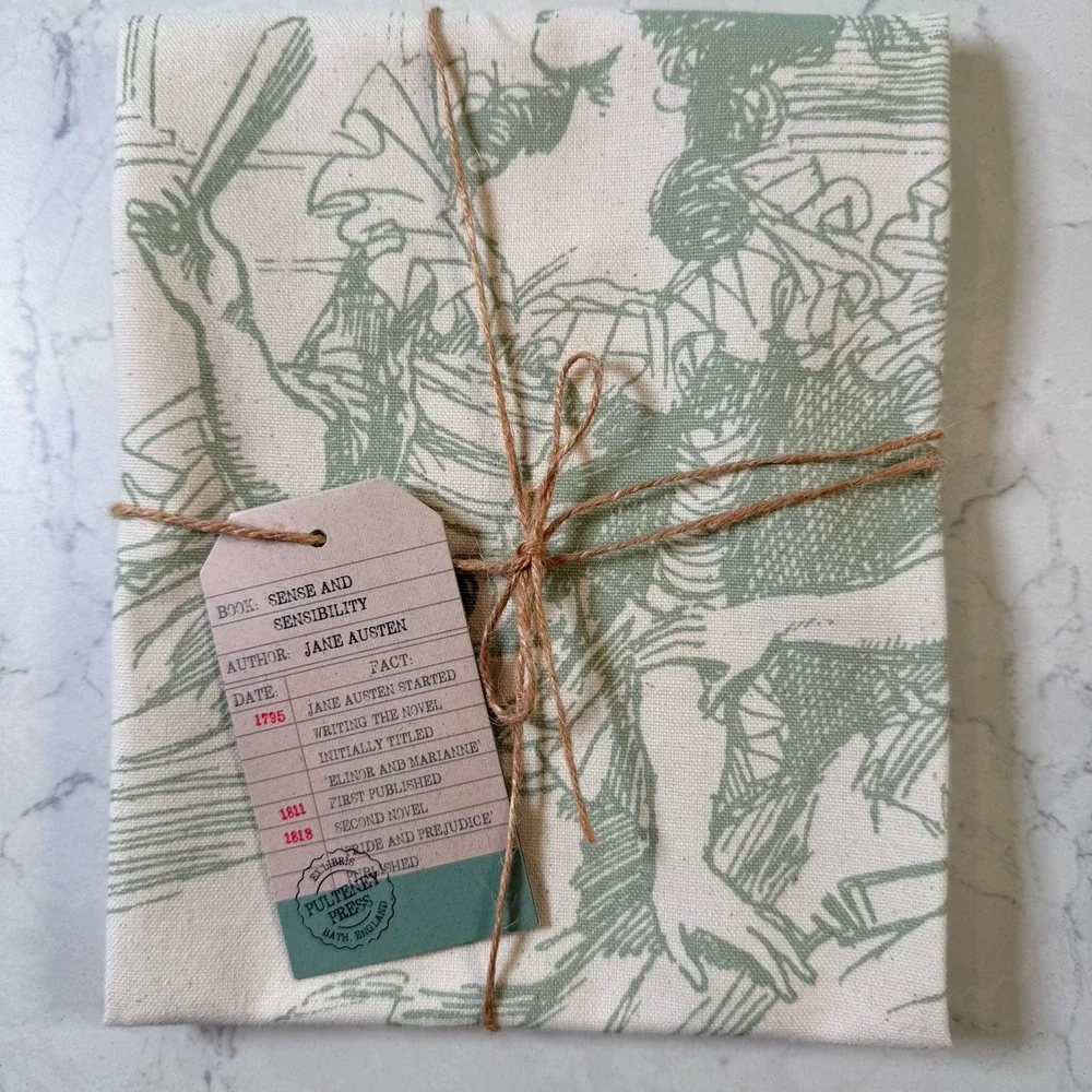 Jane Austen Sense And Sensibility Cotton Kitchen Tea Towel New NWT 16